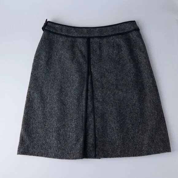 Cerruti 1881 A-Line Skirt Womens 10‎ Wool Academia Minimalist Office Siren Y2K - Picture 6 of 7